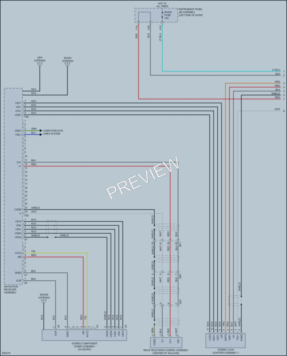 2020 Toyota Fwd Radio wiring diagram preview