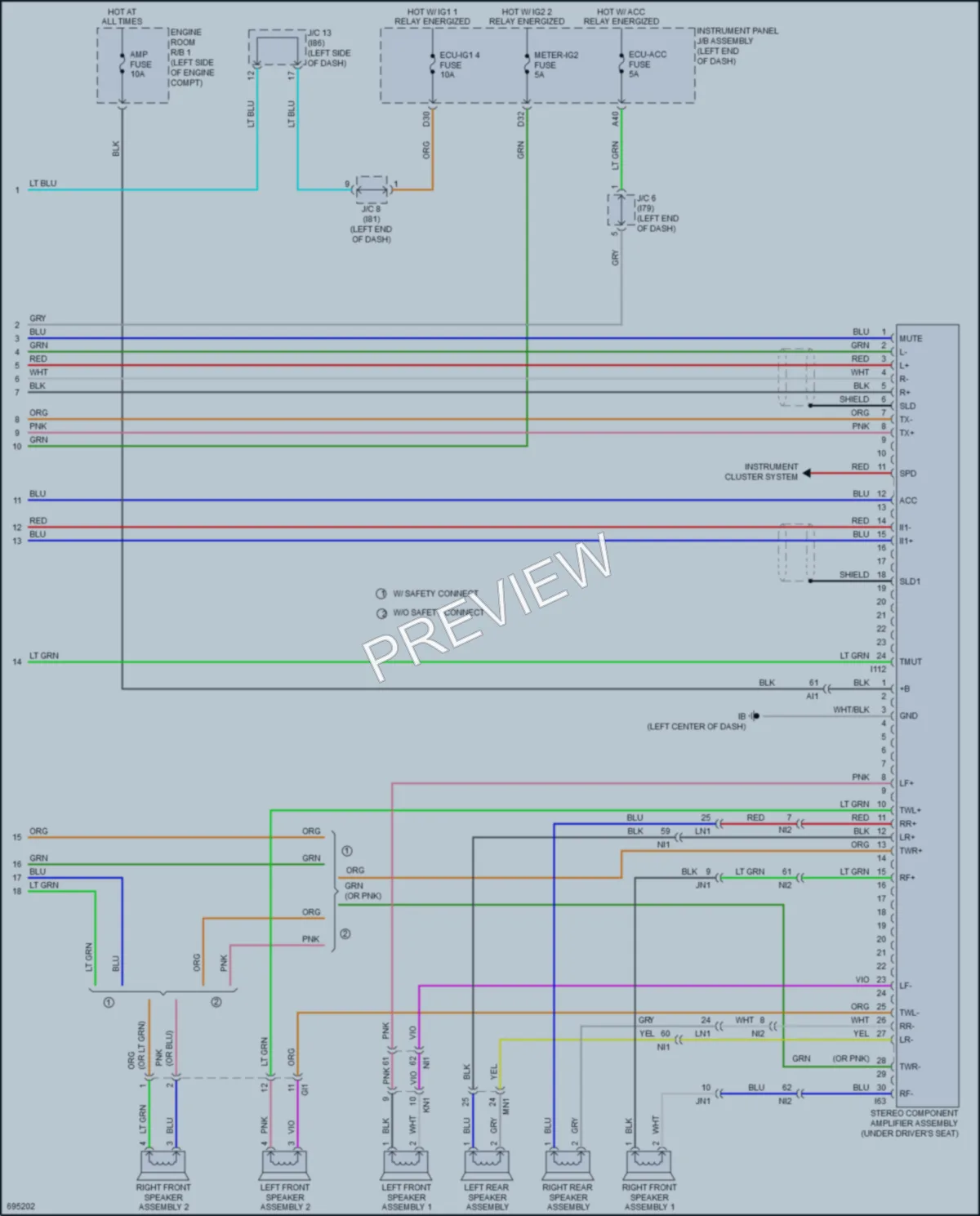 2020 Toyota PriusPrime Radio wiring diagram preview
