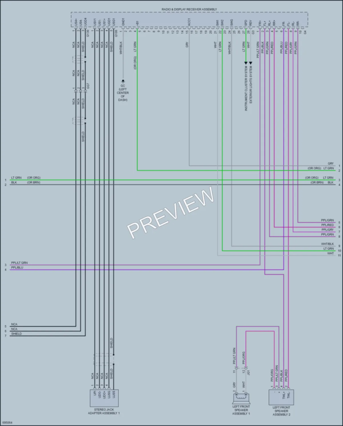 2020 Toyota RAV4 Navigation wiring diagram preview