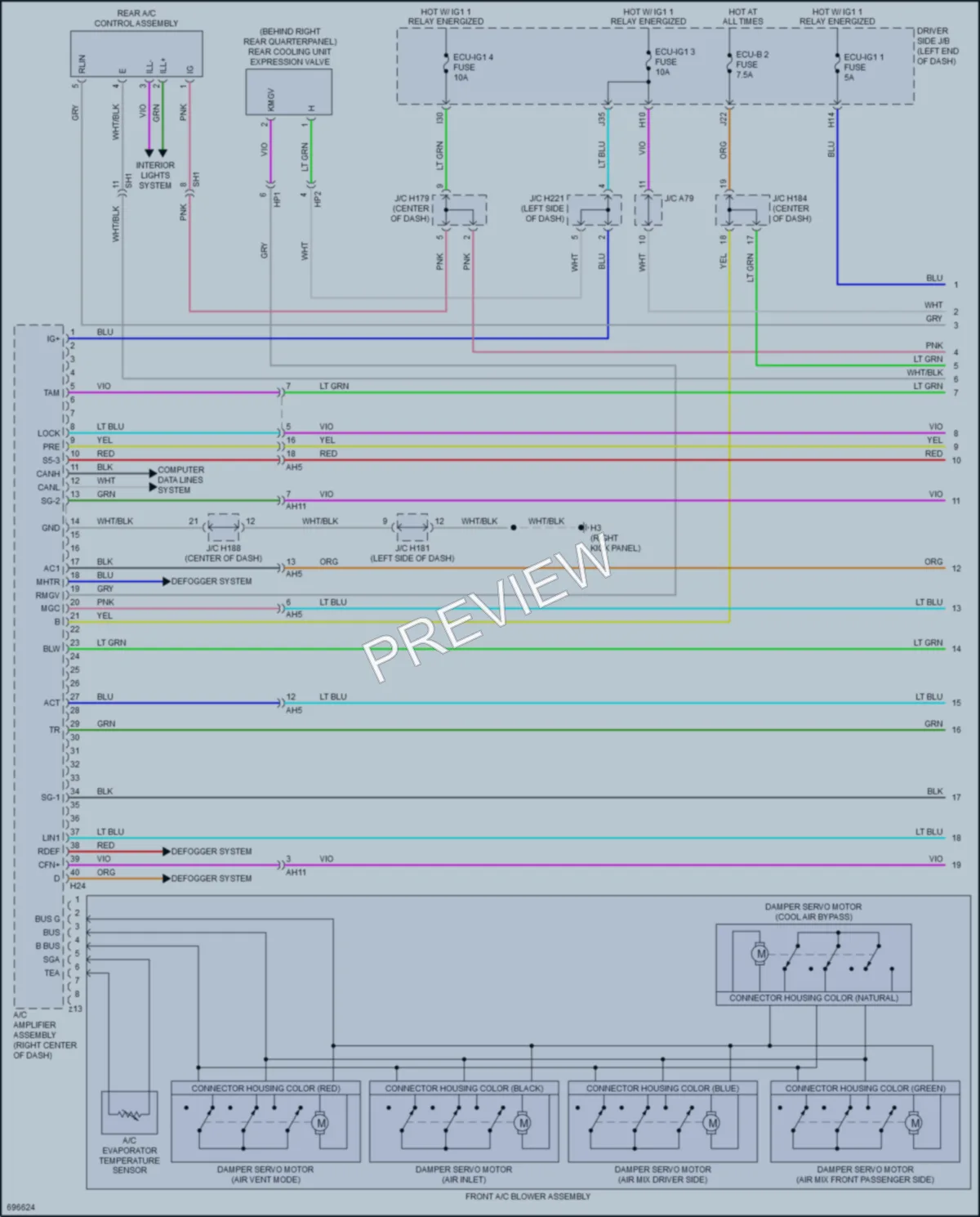 2020 Toyota Sequoia Air Conditioning wiring diagram preview