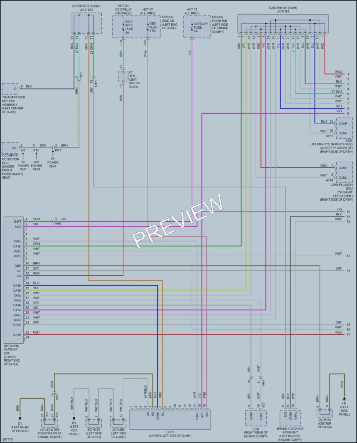 2020 Toyota Sequoia Computer Data Lines wiring diagram preview