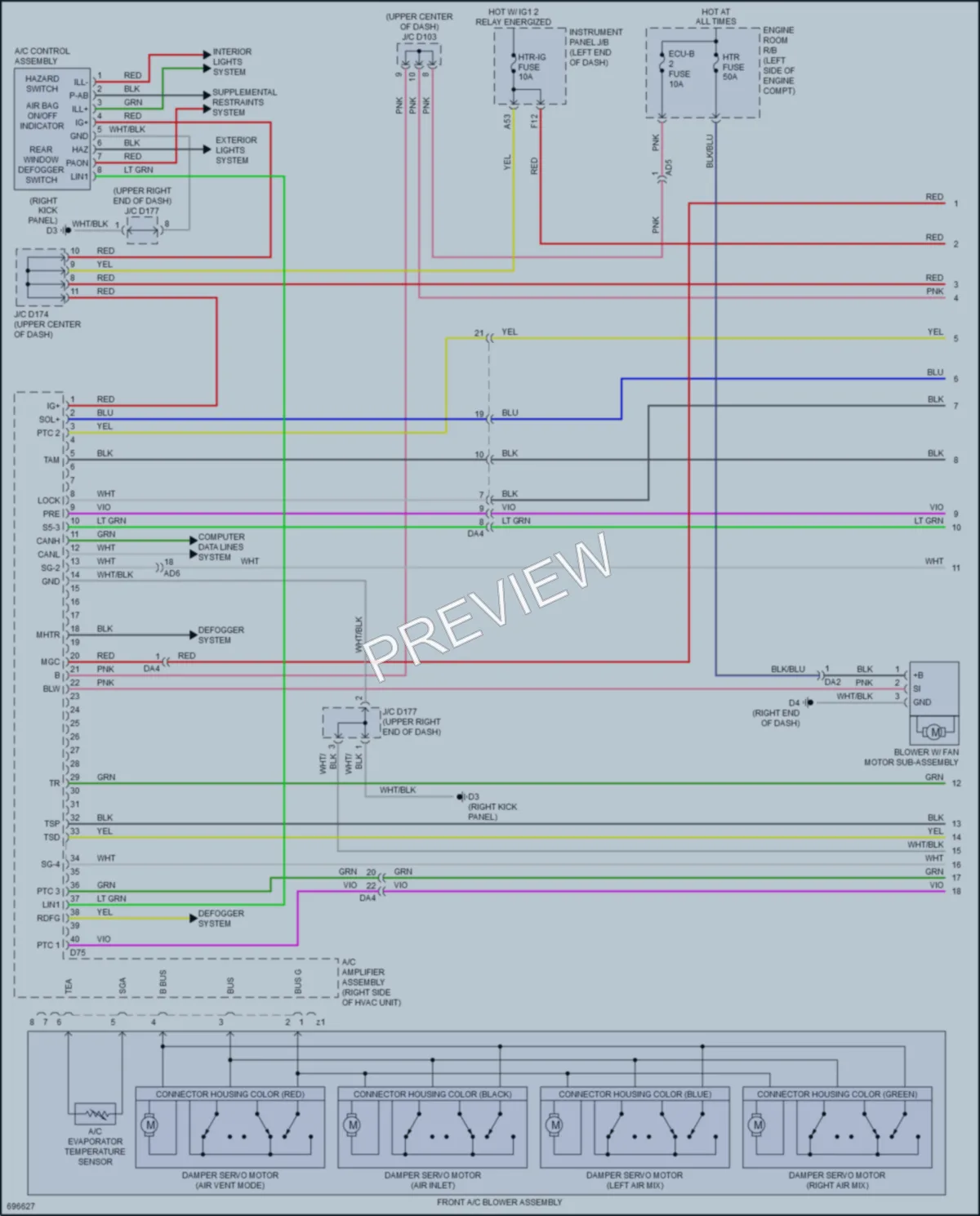 2020 Toyota Sienna Air Conditioning wiring diagram preview