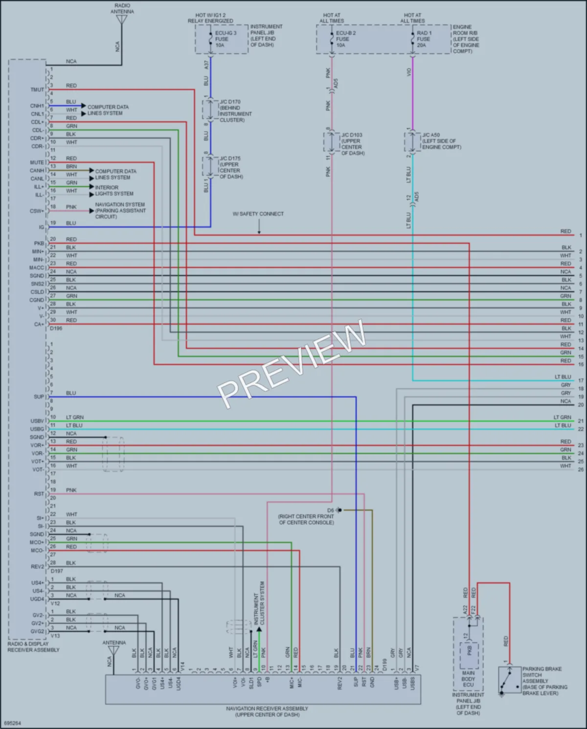 2020 Toyota Sienna Radio wiring diagram preview