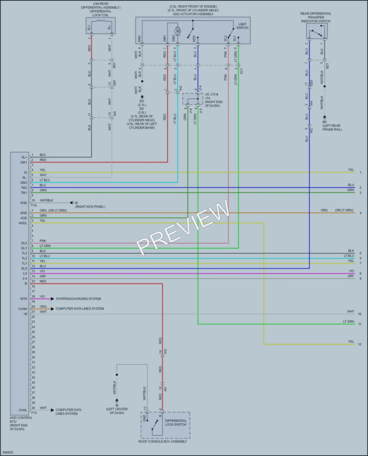 2020 Toyota Tacoma Transmission wiring diagram preview