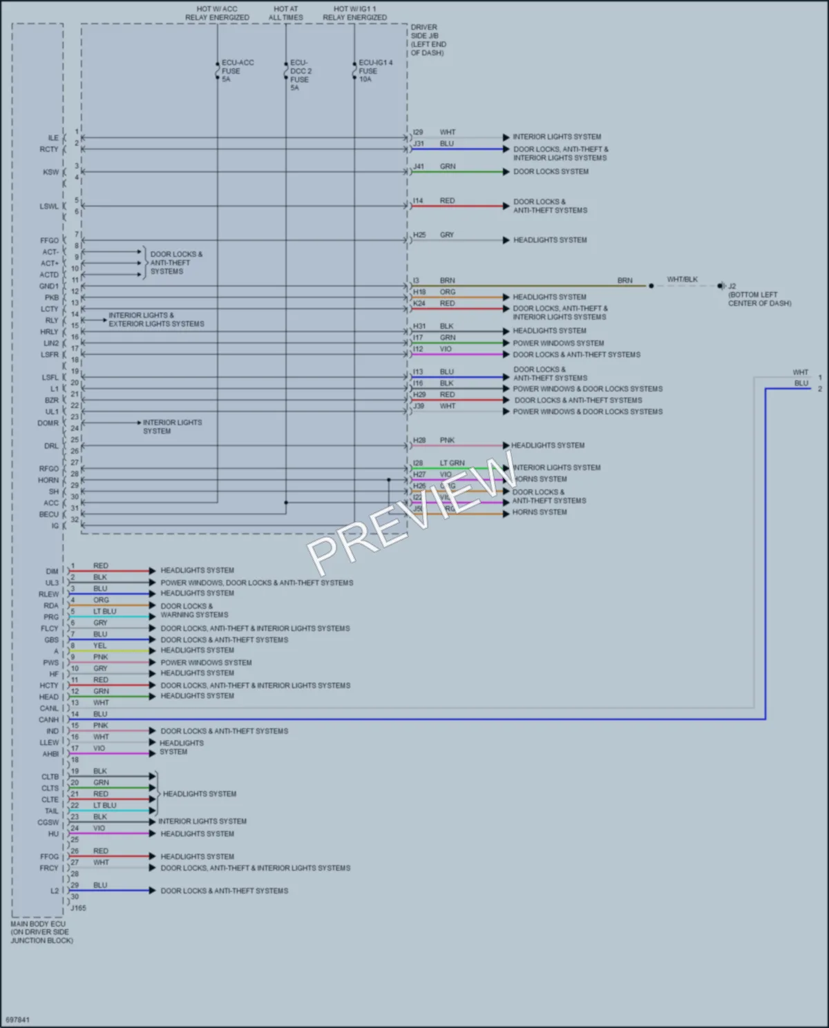 2020 Toyota Tundra Body Control Modules wiring diagram preview