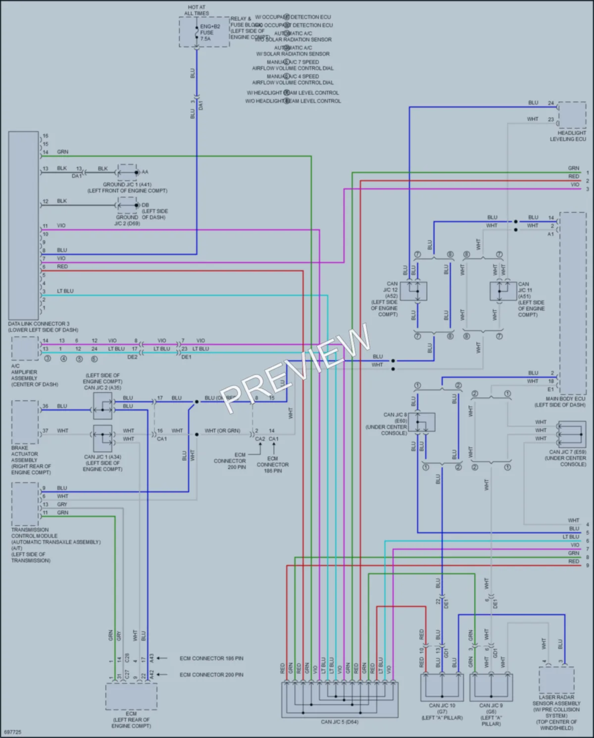 2020 Toyota Yaris Computer Data Lines wiring diagram preview