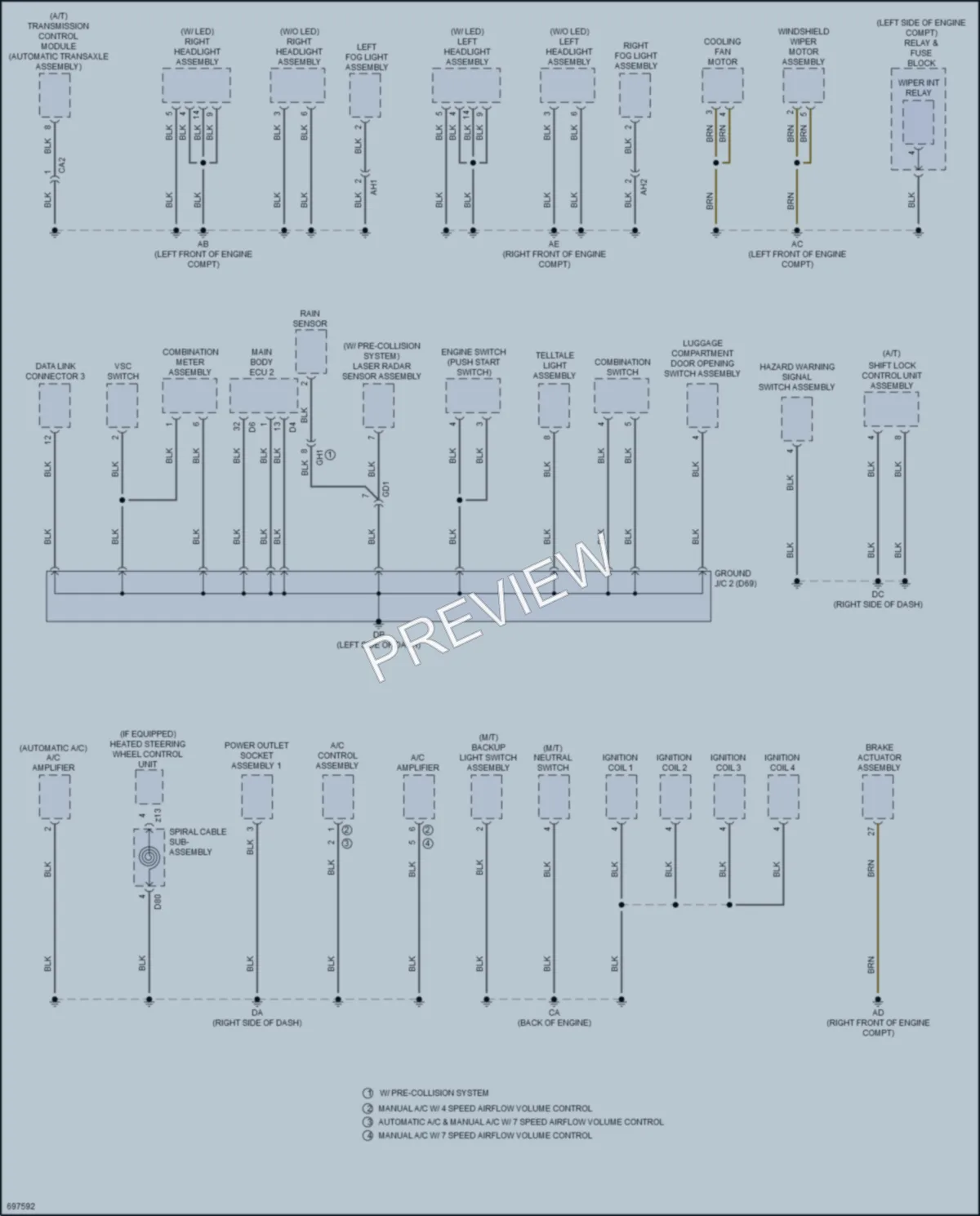 2020 Toyota Yaris Ground Distribution wiring diagram preview