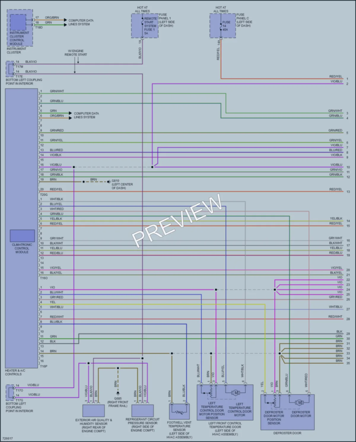 2020 Volkswagen Arteon Air Conditioning wiring diagram preview