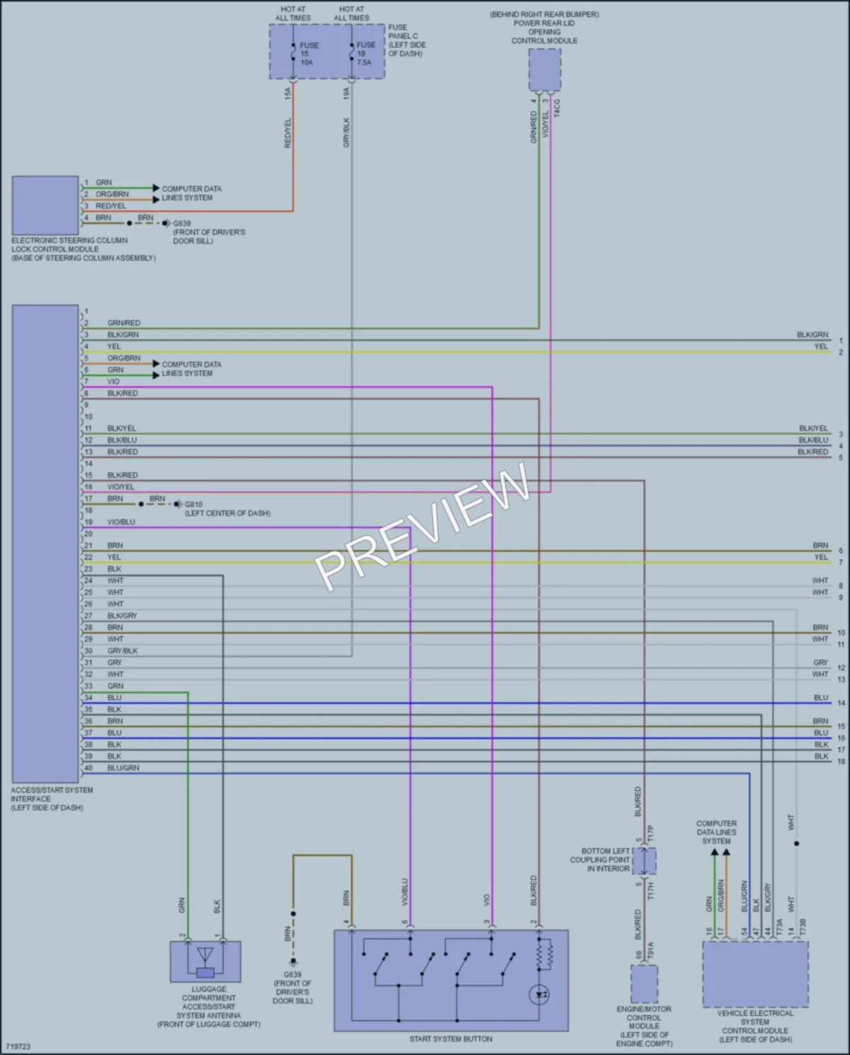 2020 Volkswagen Arteon Anti Theft wiring diagram preview