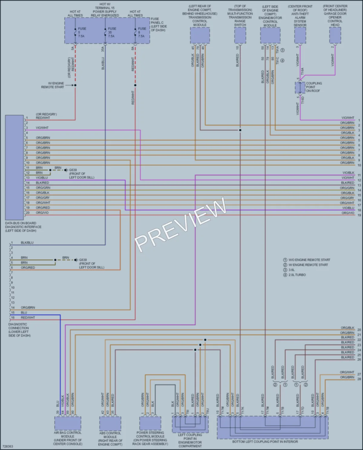 2020 Volkswagen Atlas Computer Data Lines wiring diagram preview