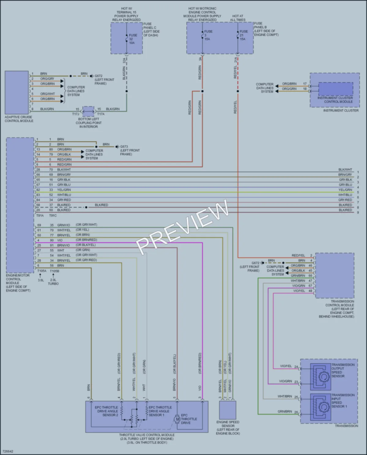 2020 Volkswagen Atlas Cruise Control wiring diagram preview