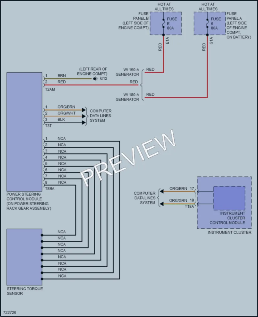 2020 Volkswagen Atlas Electronic Power Steering wiring diagram preview