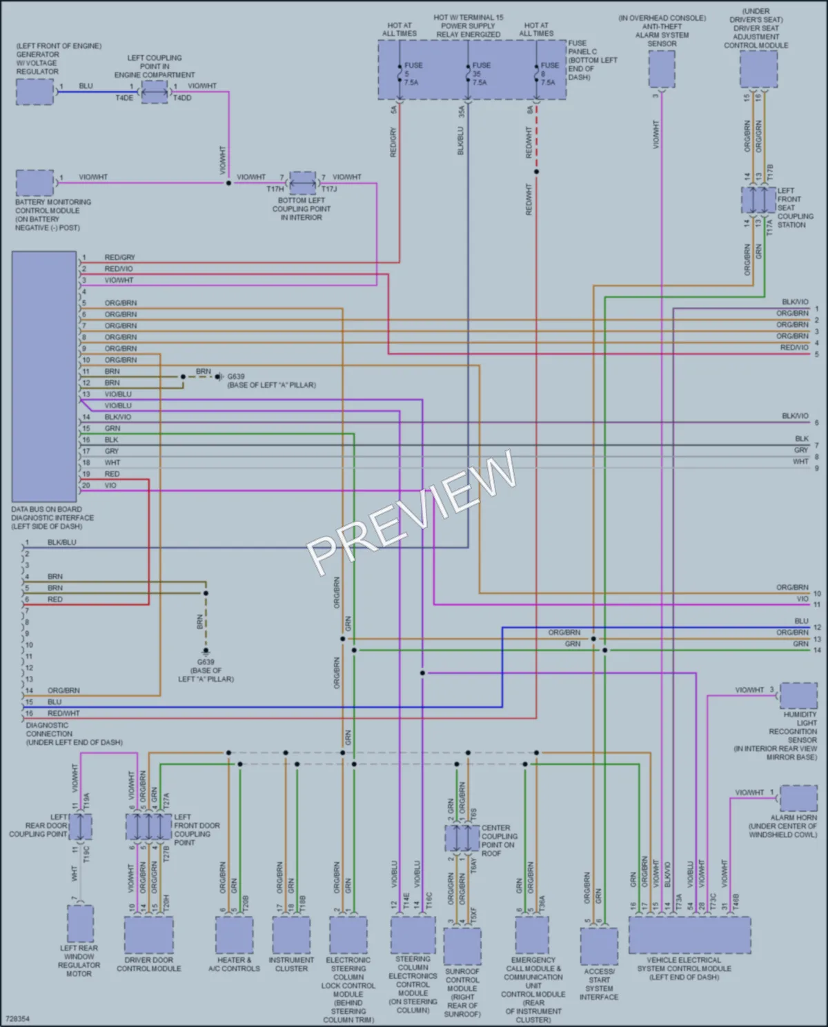 2020 Volkswagen Jetta Computer Data Lines wiring diagram preview