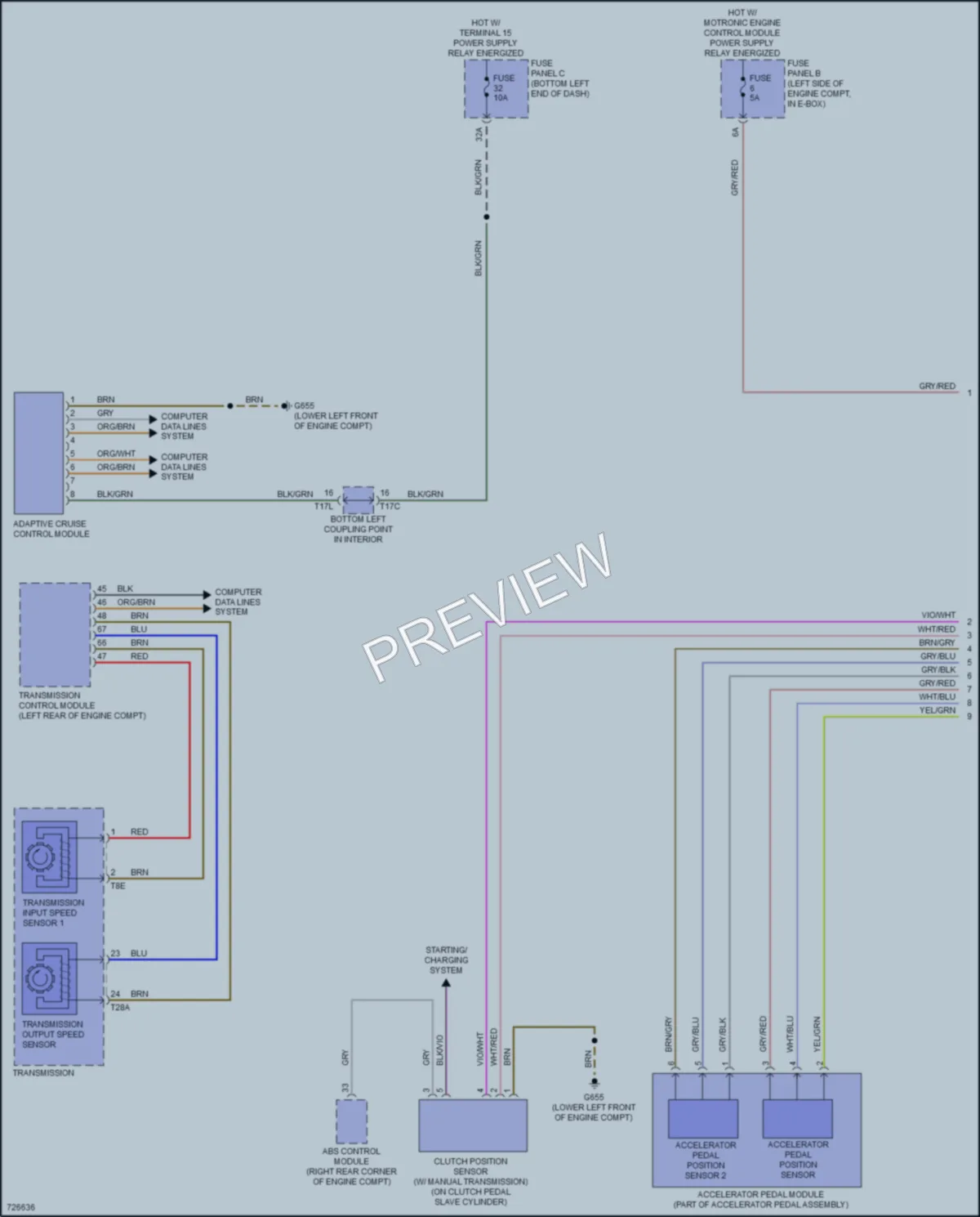 2020 Volkswagen Jetta Cruise Control wiring diagram preview