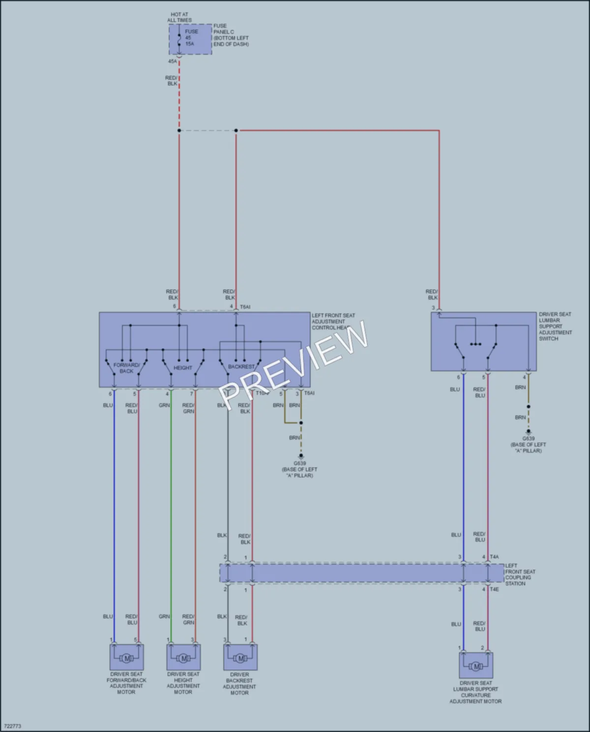 2020 Volkswagen Jetta Power Seats wiring diagram preview