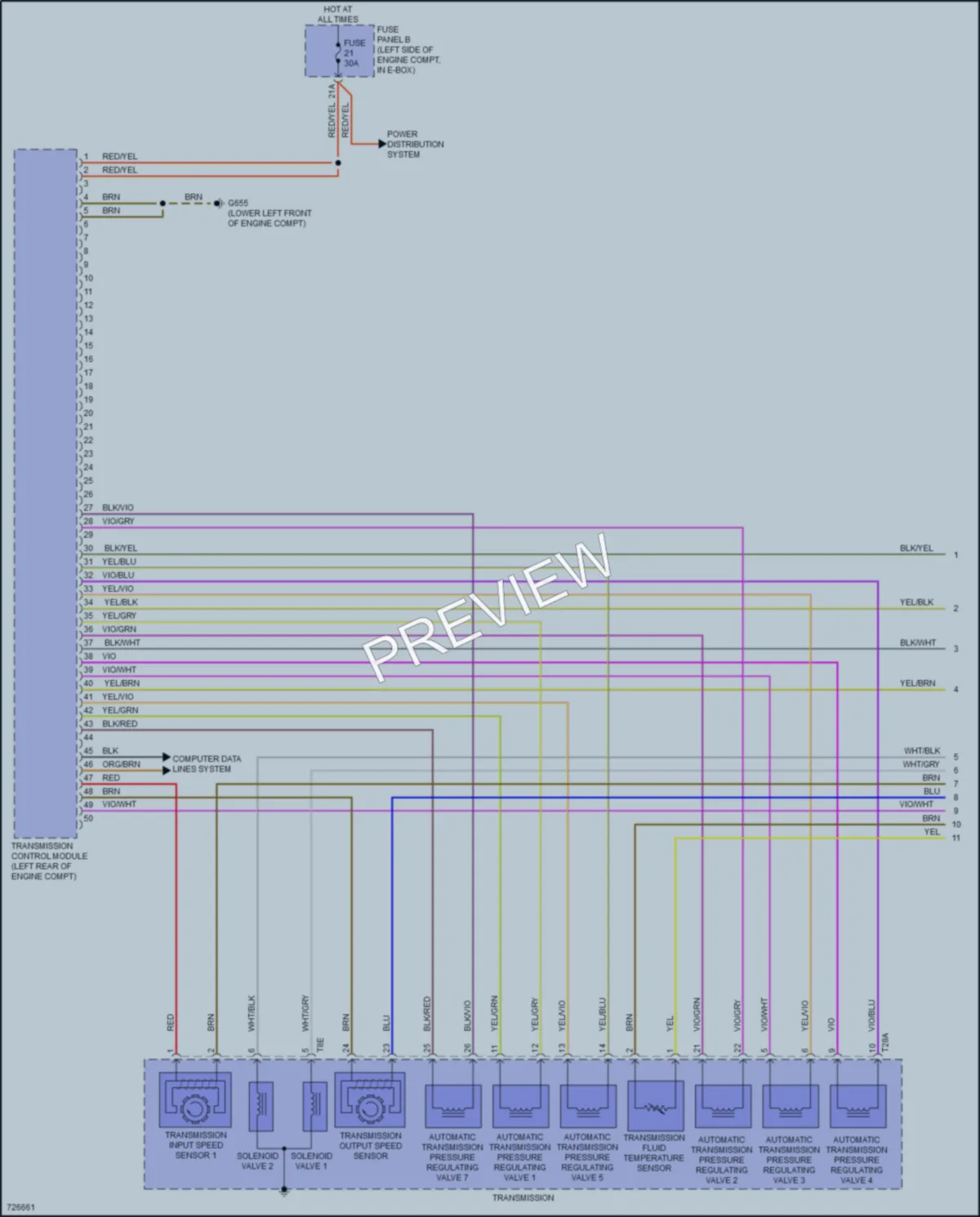 2020 Volkswagen Jetta Transmission wiring diagram preview