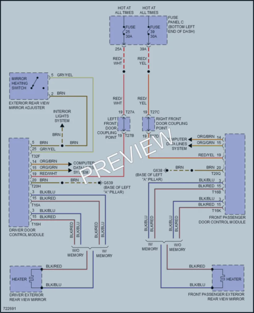 2020 Volkswagen JettaGLI Defoggers wiring diagram preview
