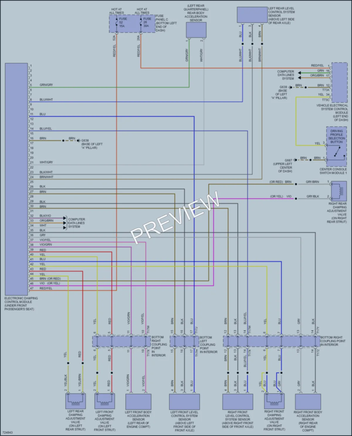 2020 Volkswagen JettaGLI Electronic Suspension wiring diagram preview
