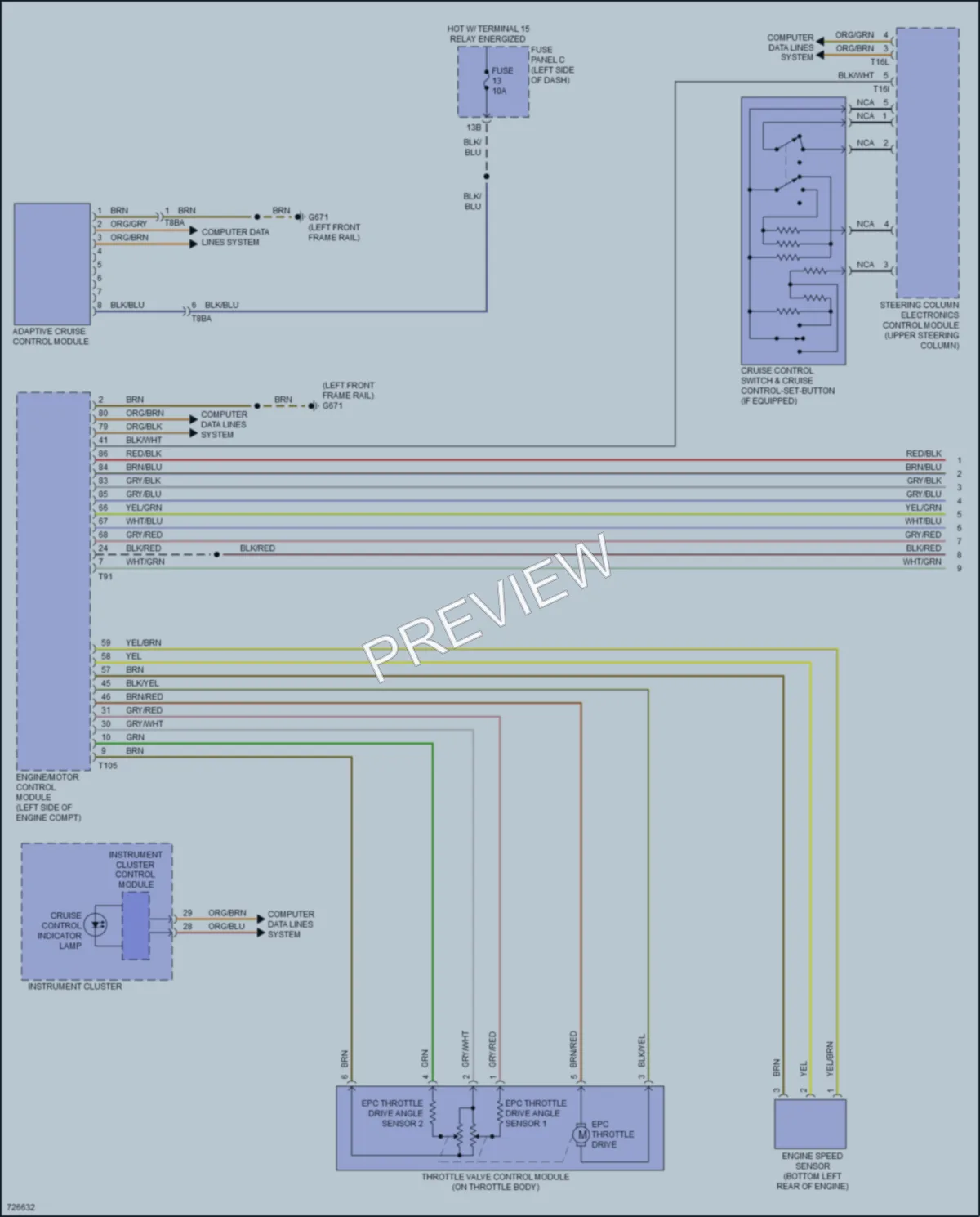 2020 Volkswagen Passat Cruise Control wiring diagram preview
