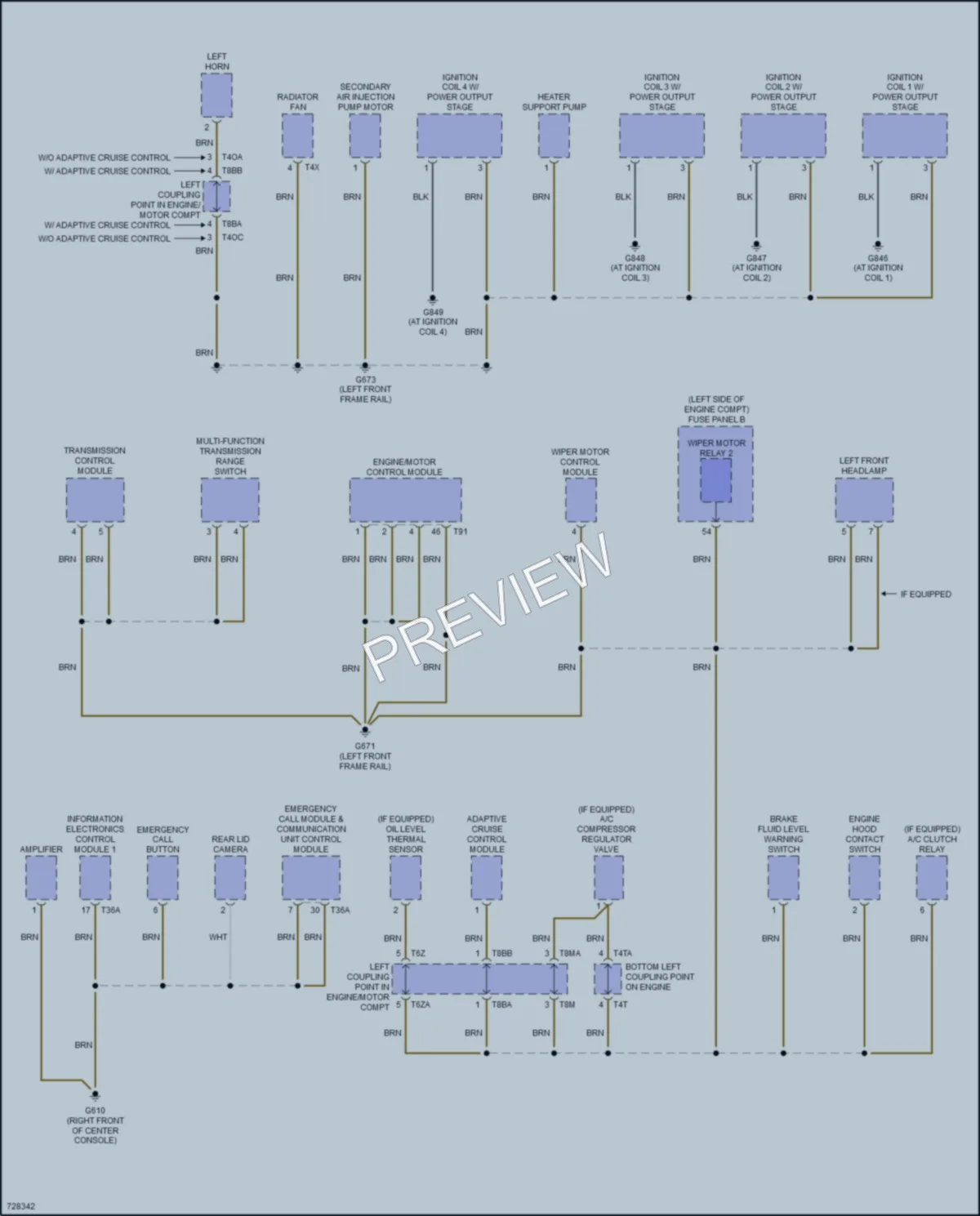 2020 Volkswagen Passat Ground Distribution wiring diagram preview