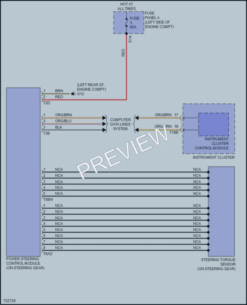 2020 Volkswagen Tiguan Electronic Power Steering wiring diagram preview