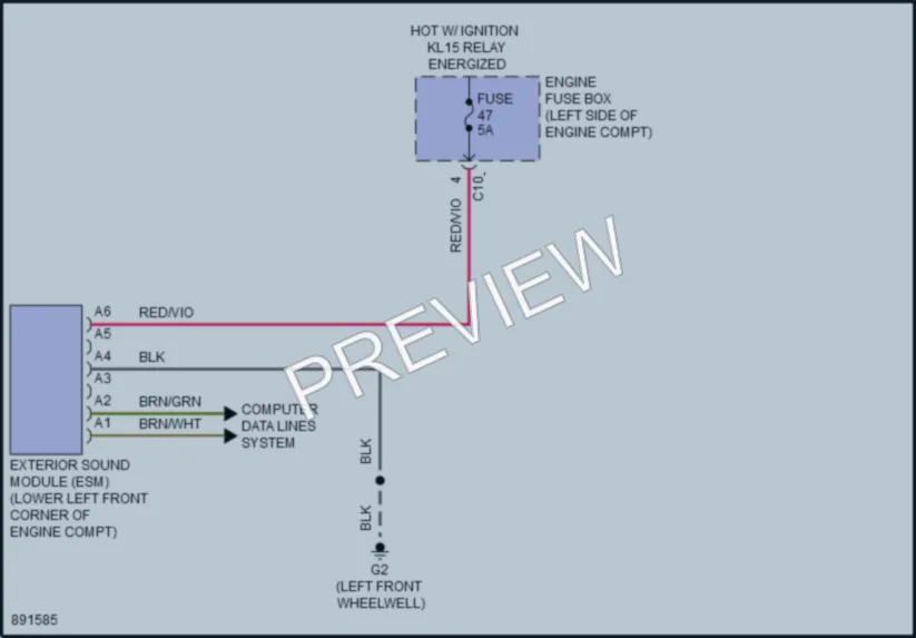2020 Volvo S60 Active Bodyworks wiring diagram preview