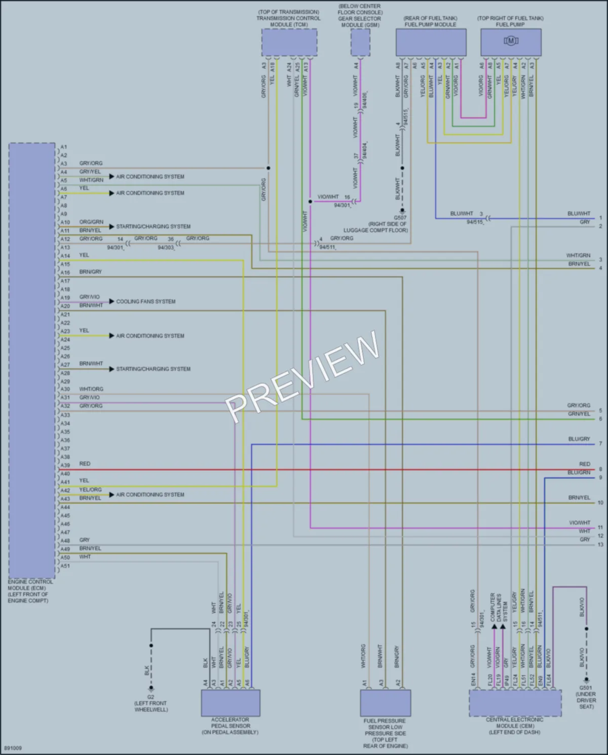 2020 Volvo S60 Engine Performance wiring diagram preview