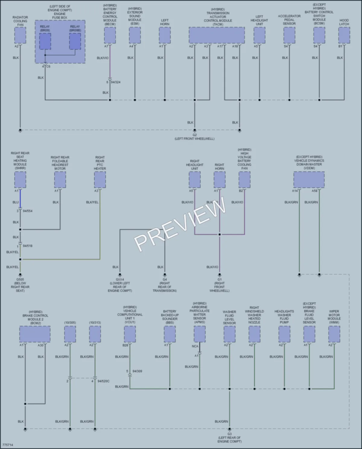 2020 Volvo XC90 Ground Distribution wiring diagram preview