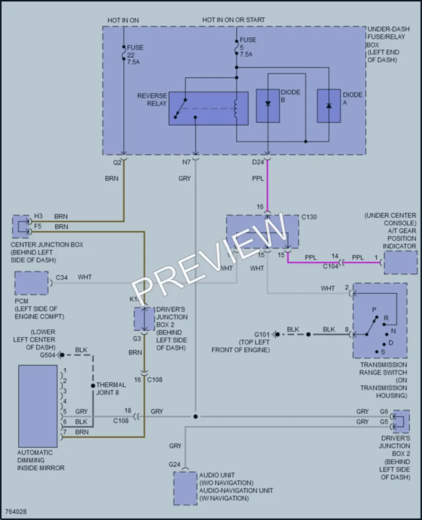 2021 Acura ILX Power Mirrors wiring diagram preview