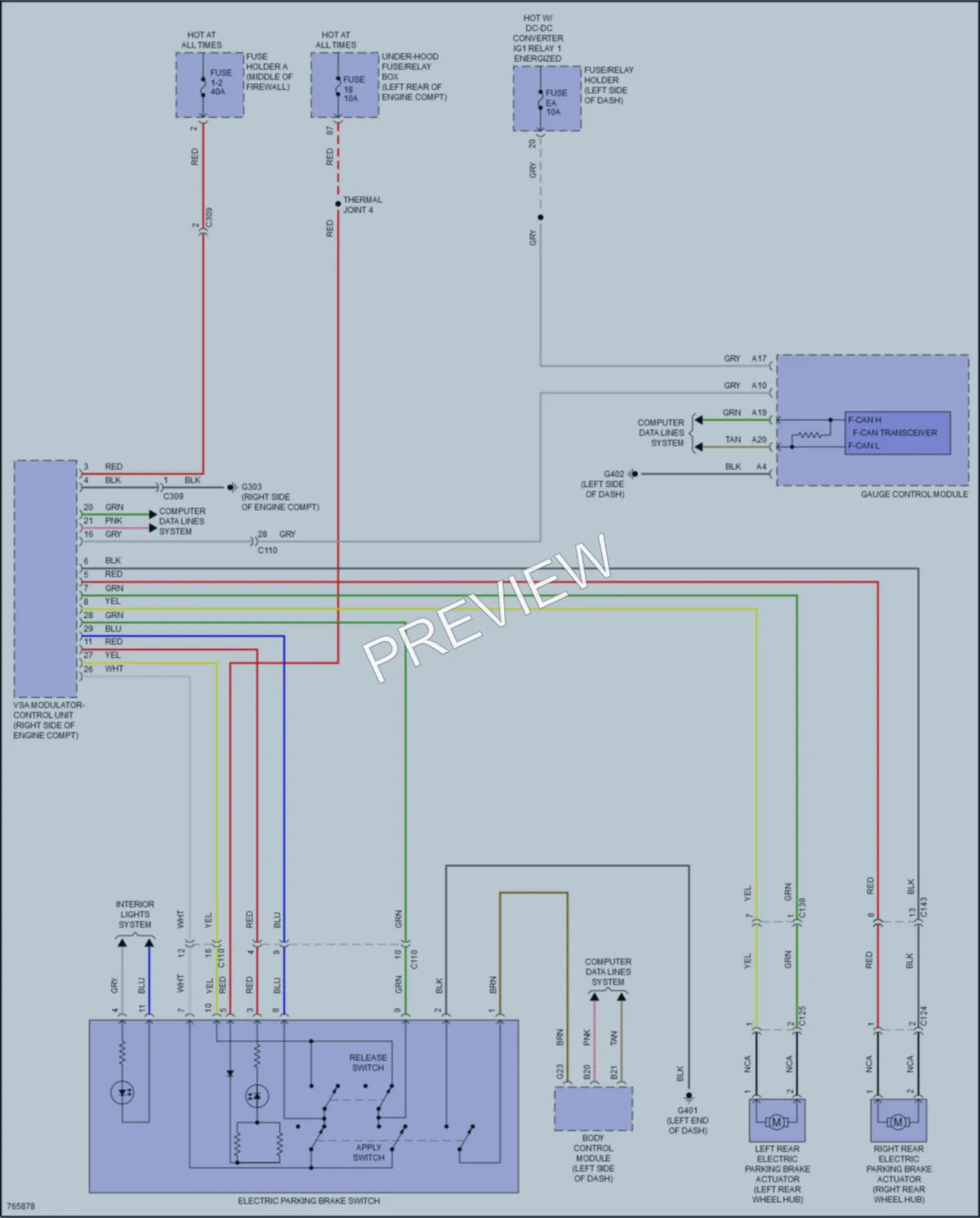 2021 Acura RDX Shift Interlock wiring diagram preview