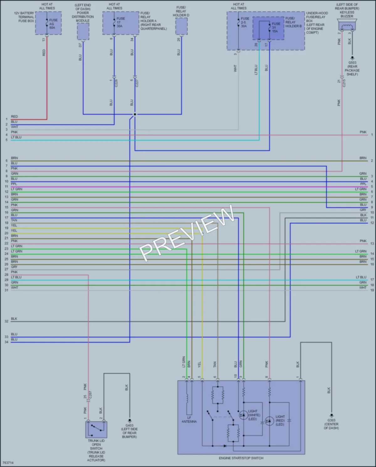 2021 Acura TLX Anti Theft wiring diagram preview