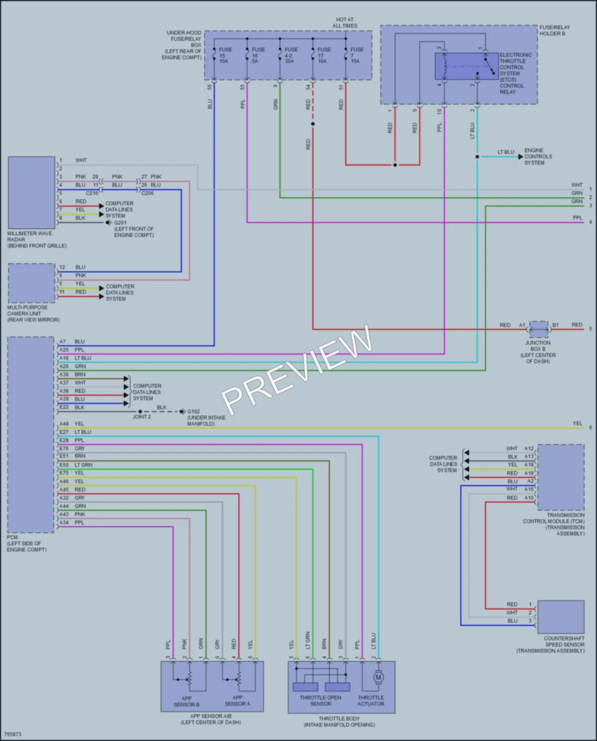 2021 Acura TLX Cruise Control wiring diagram preview