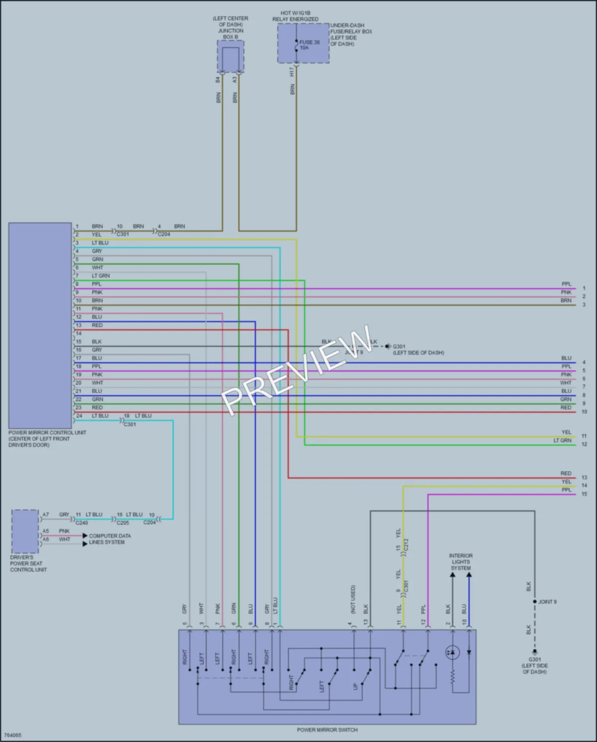 2021 Acura TLX Memory Systems wiring diagram preview