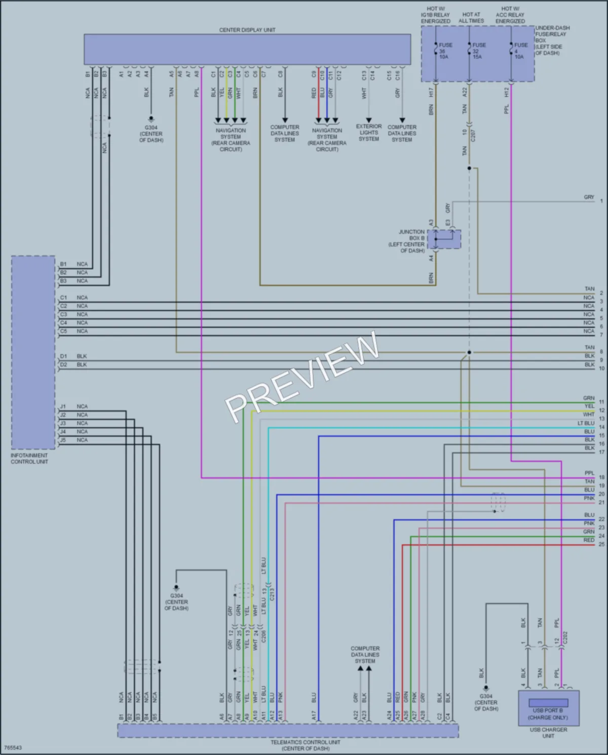2021 Acura TLX Radio wiring diagram preview