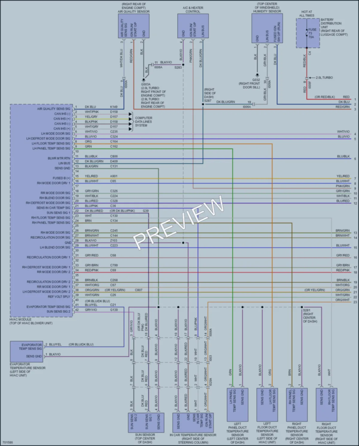 2021 AlfaRomeo Giulia Air Conditioning wiring diagram preview