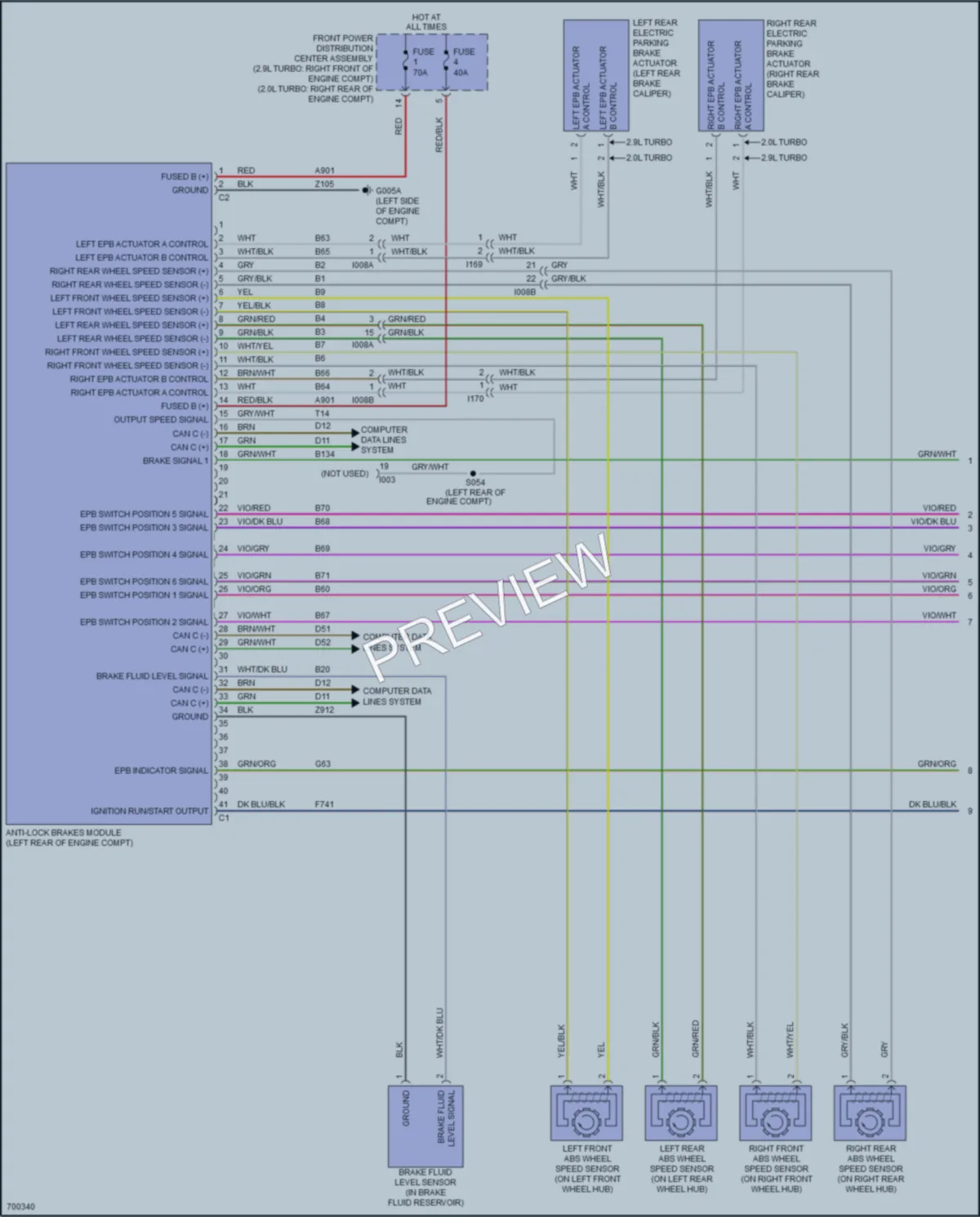 2021 AlfaRomeo Giulia Anti Lock Brakes wiring diagram preview