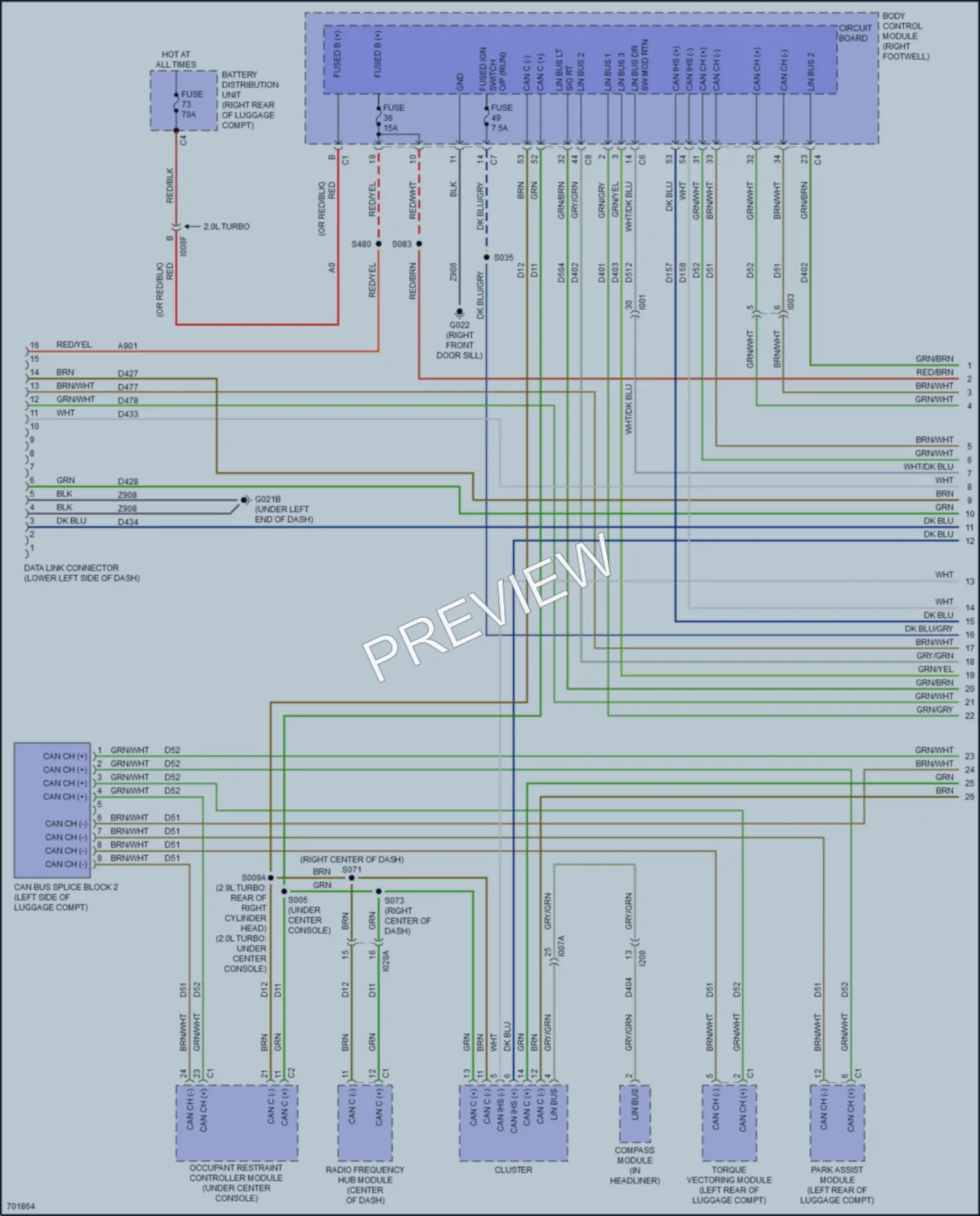 2021 AlfaRomeo Giulia Computer Data Lines wiring diagram preview