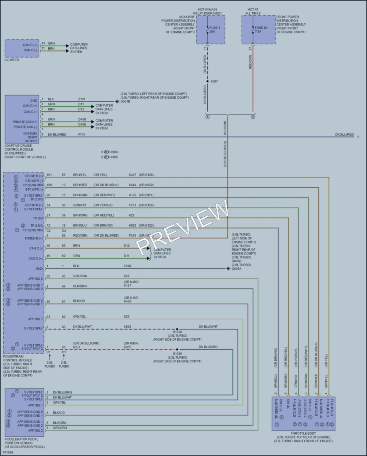 2021 AlfaRomeo Giulia Cruise Control wiring diagram preview