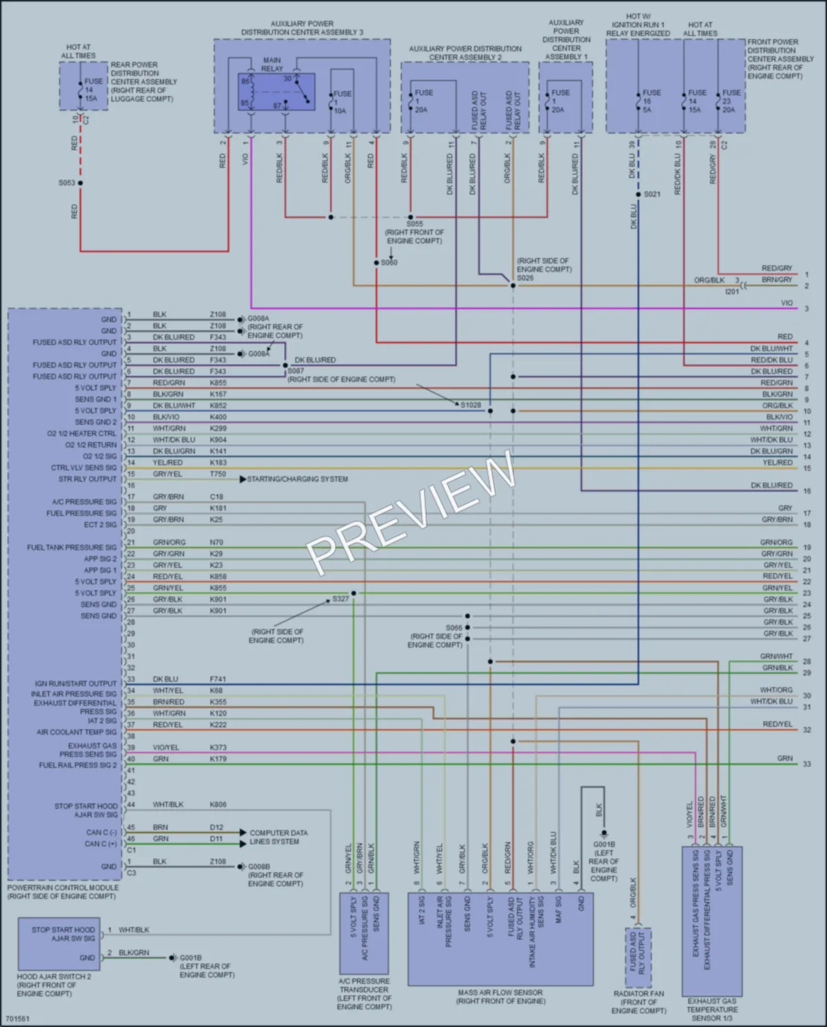 2021 AlfaRomeo Giulia Engine Performance wiring diagram preview