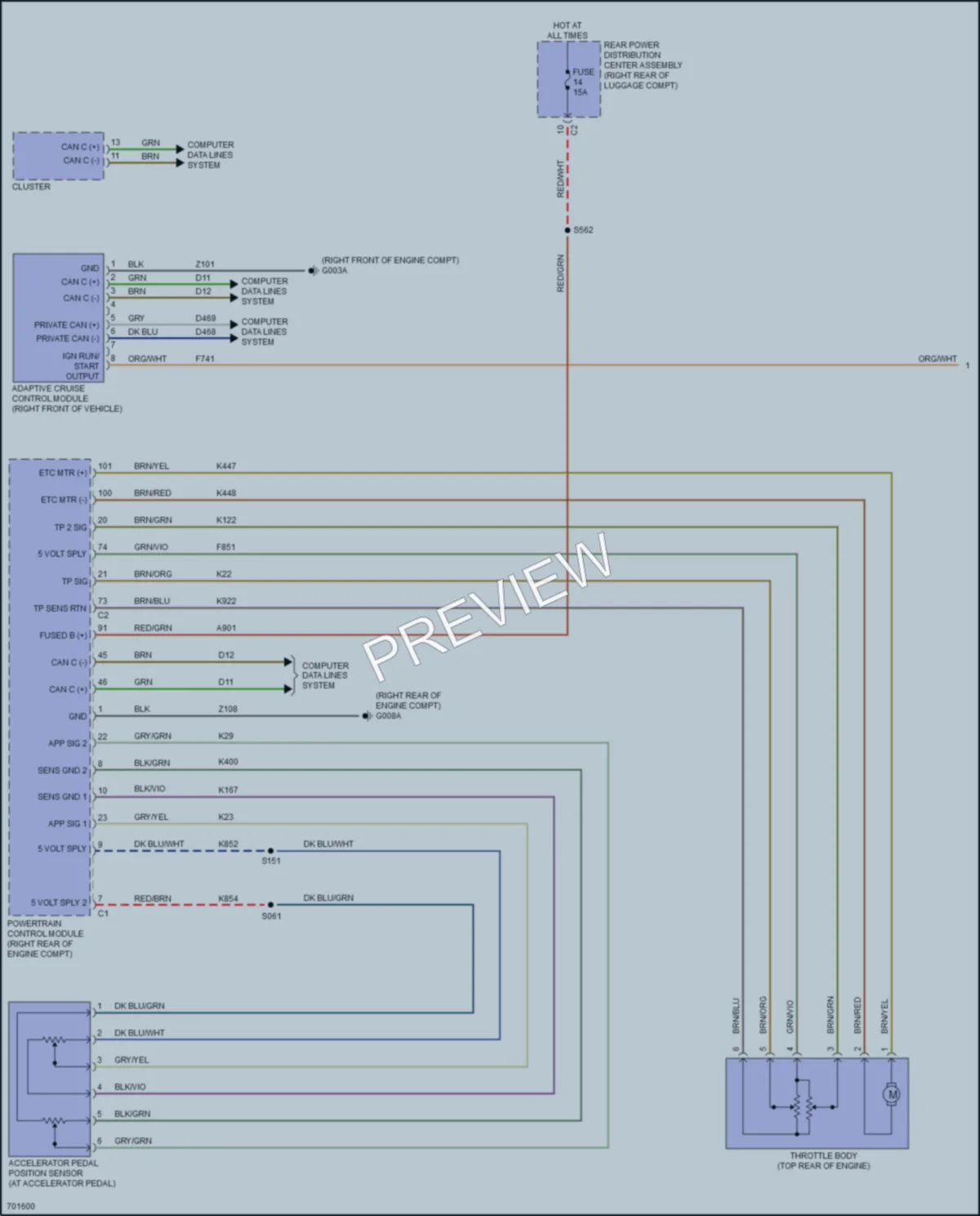 2021 AlfaRomeo Stelvio Cruise Control wiring diagram preview