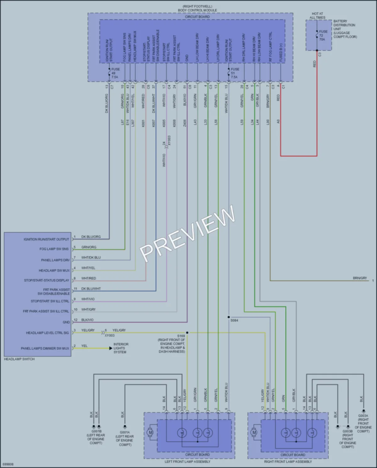 2021 AlfaRomeo Stelvio Headlights wiring diagram preview