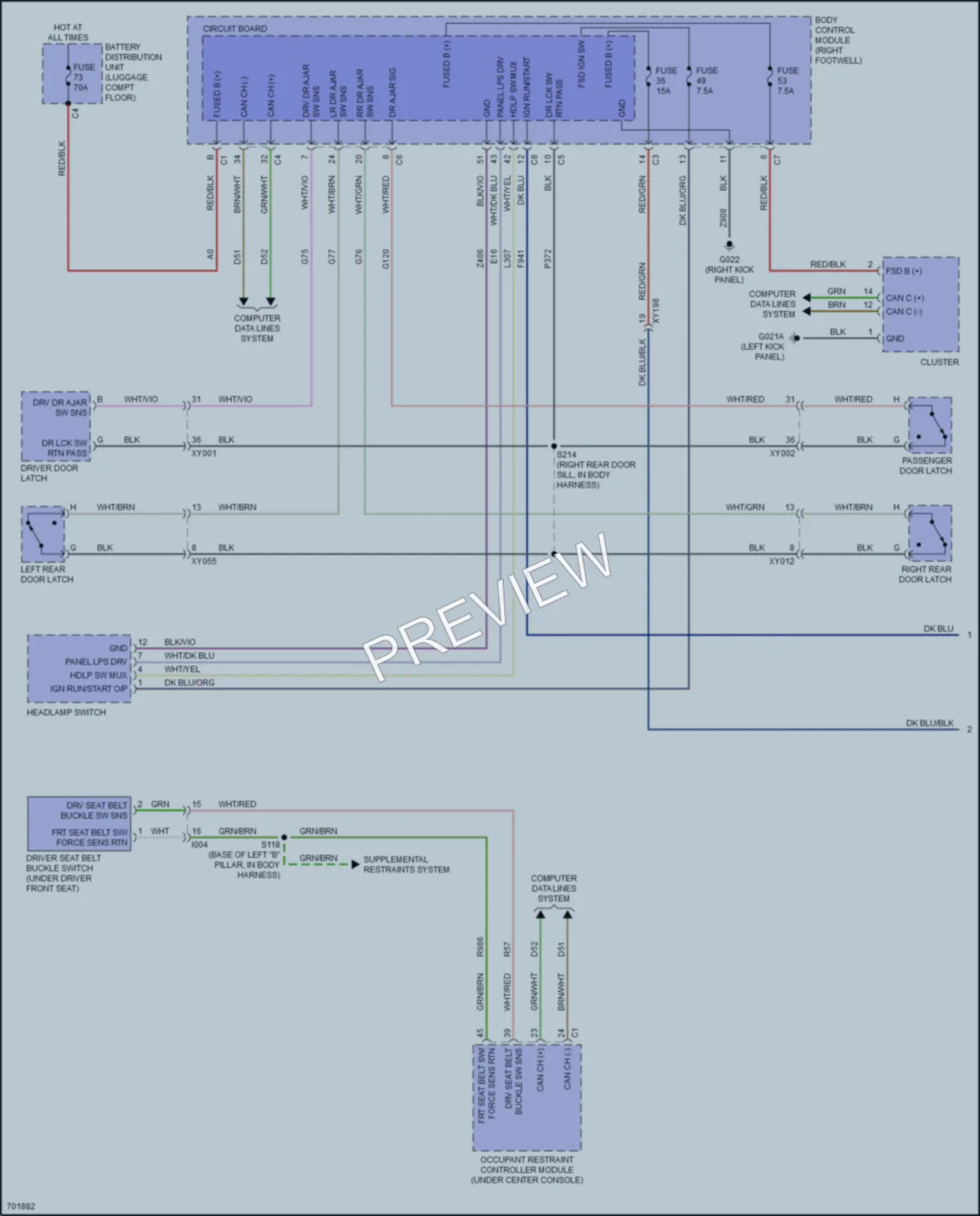 2021 AlfaRomeo Stelvio Warning Systems wiring diagram preview