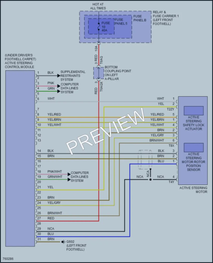 2021 Audi A4 Electronic Power Steering wiring diagram preview
