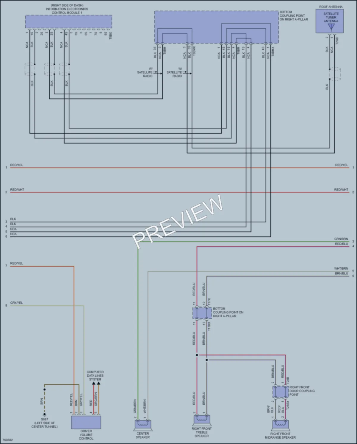 2021 Audi A4 Navigation wiring diagram preview