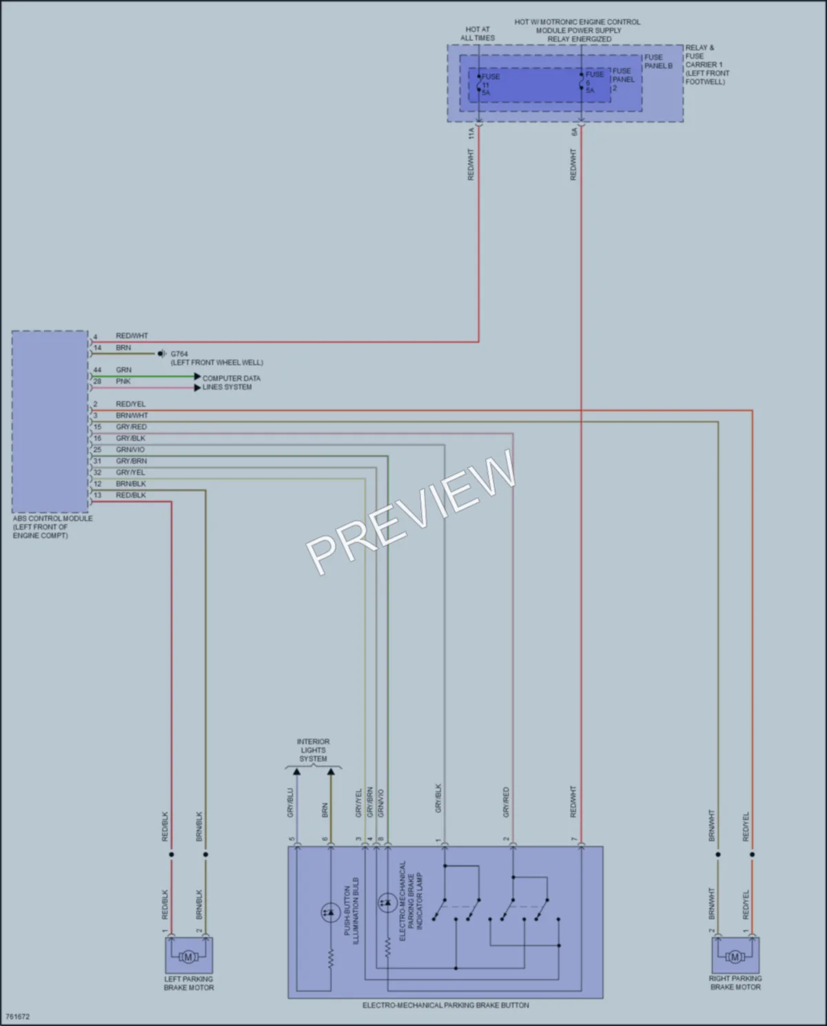 2021 Audi A4 Shift Interlock wiring diagram preview