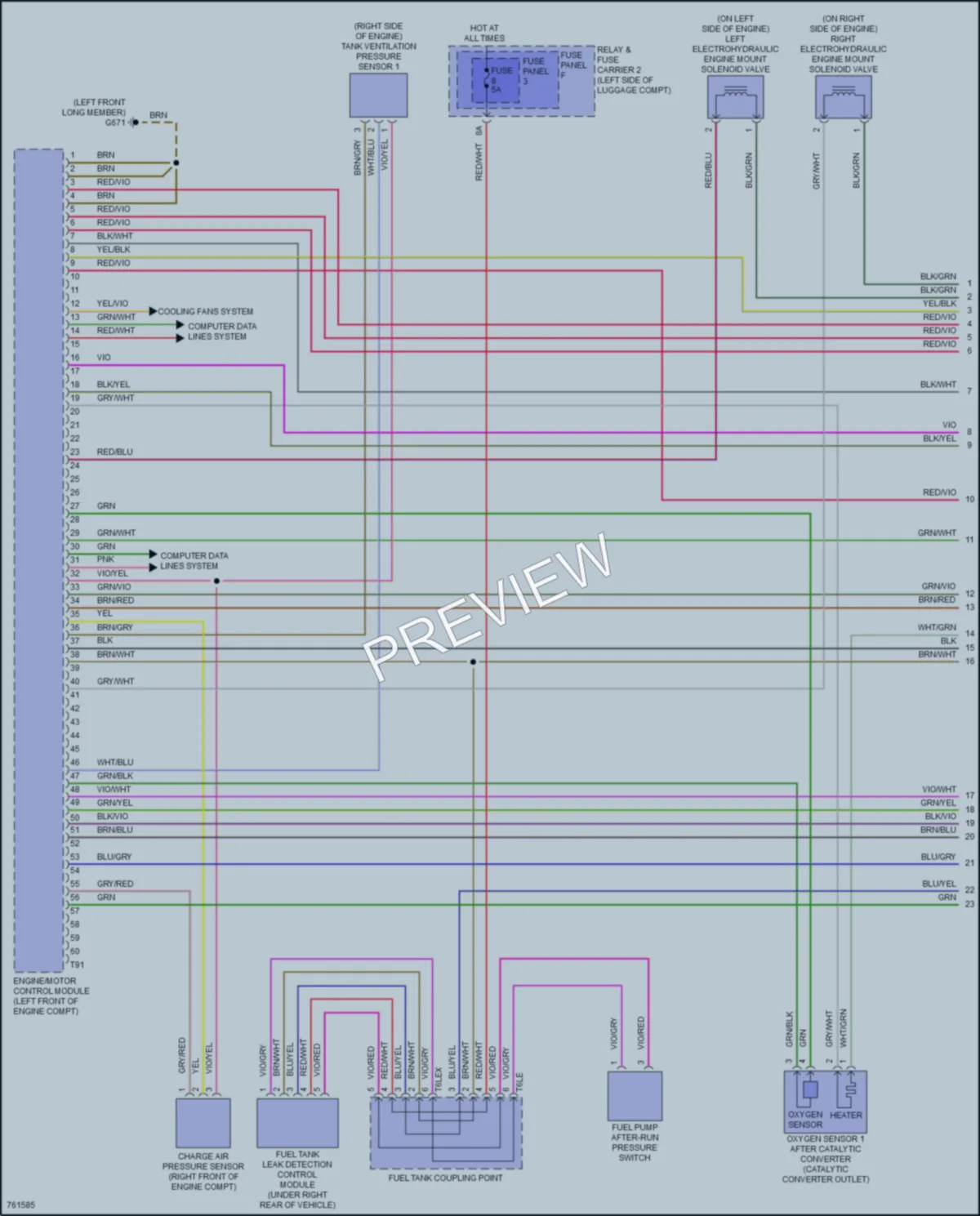 2021 Audi A4allroad Engine Performance wiring diagram preview