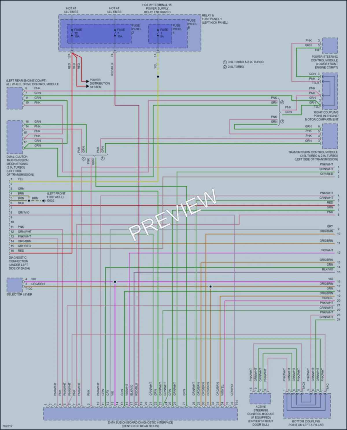 2021 Audi A5 Computer Data Lines wiring diagram preview