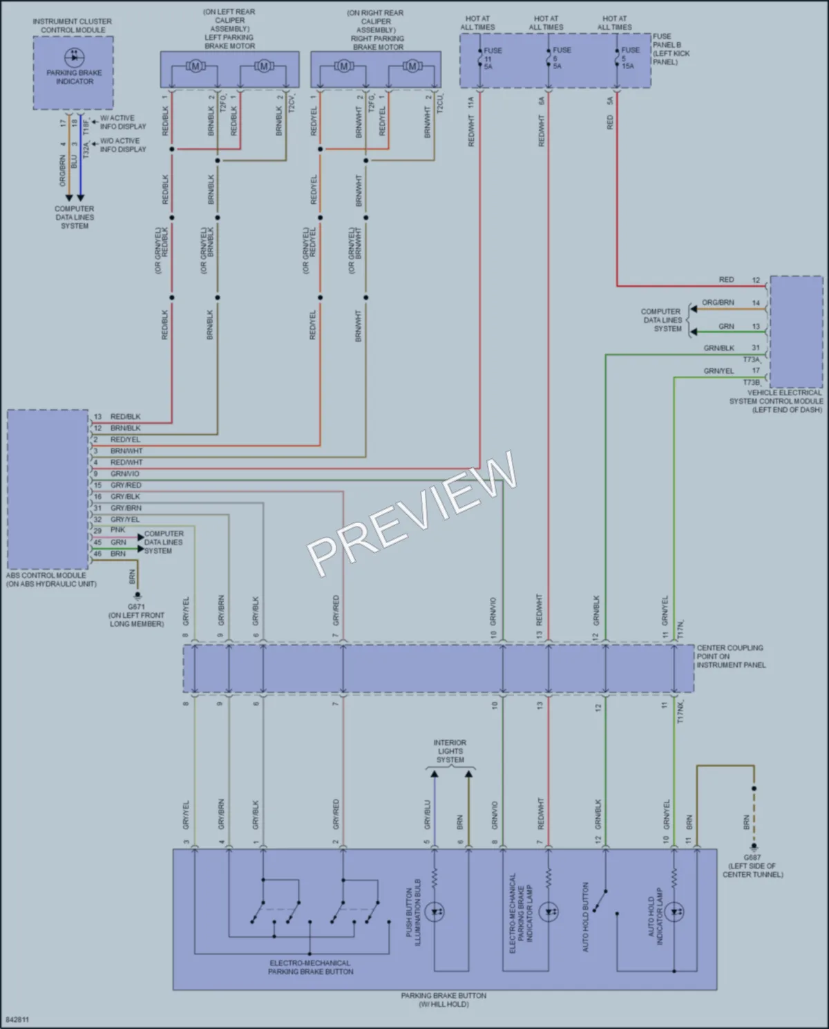 2021 Audi A7 Shift Interlock wiring diagram preview