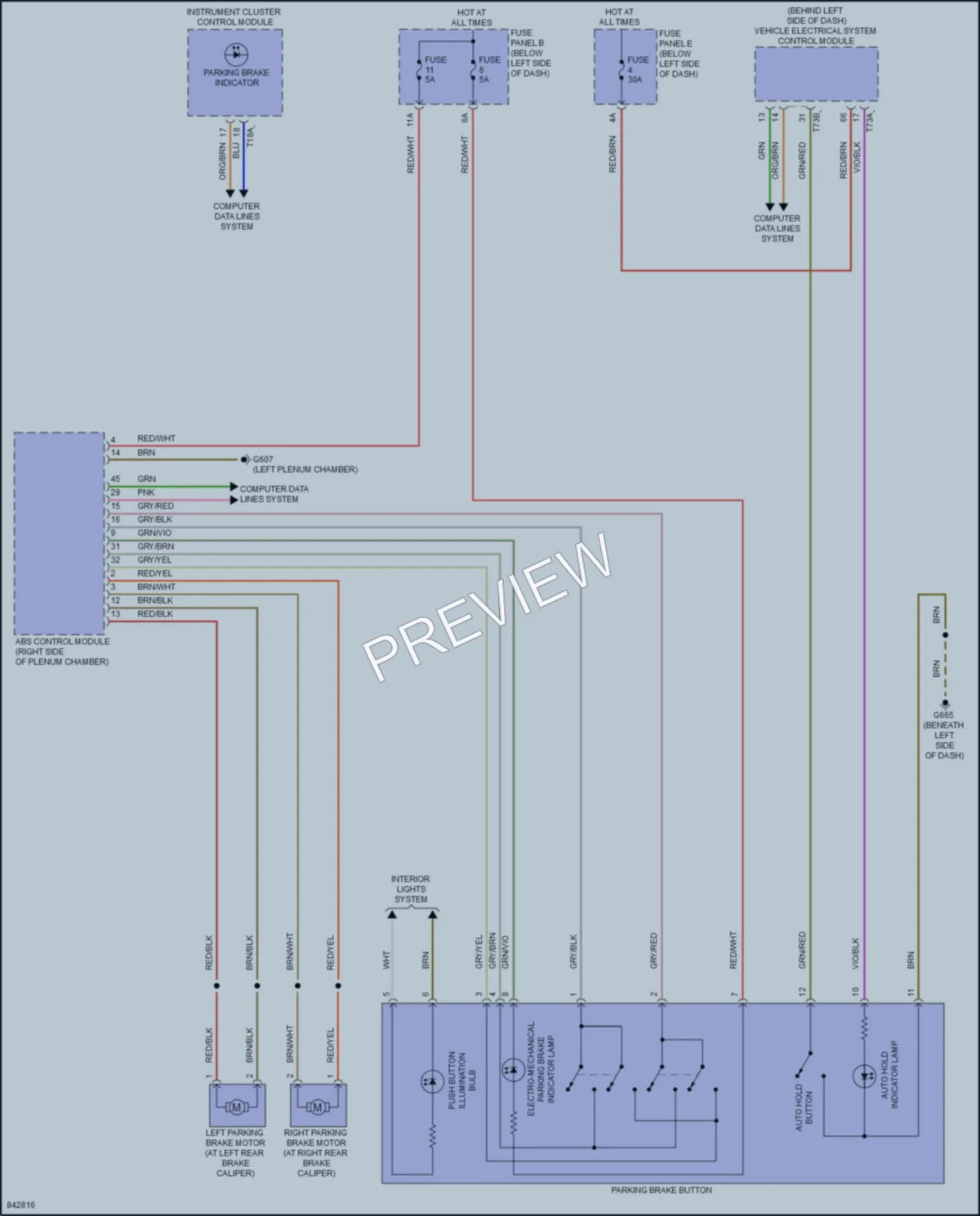 2021 Audi A8L Shift Interlock wiring diagram preview
