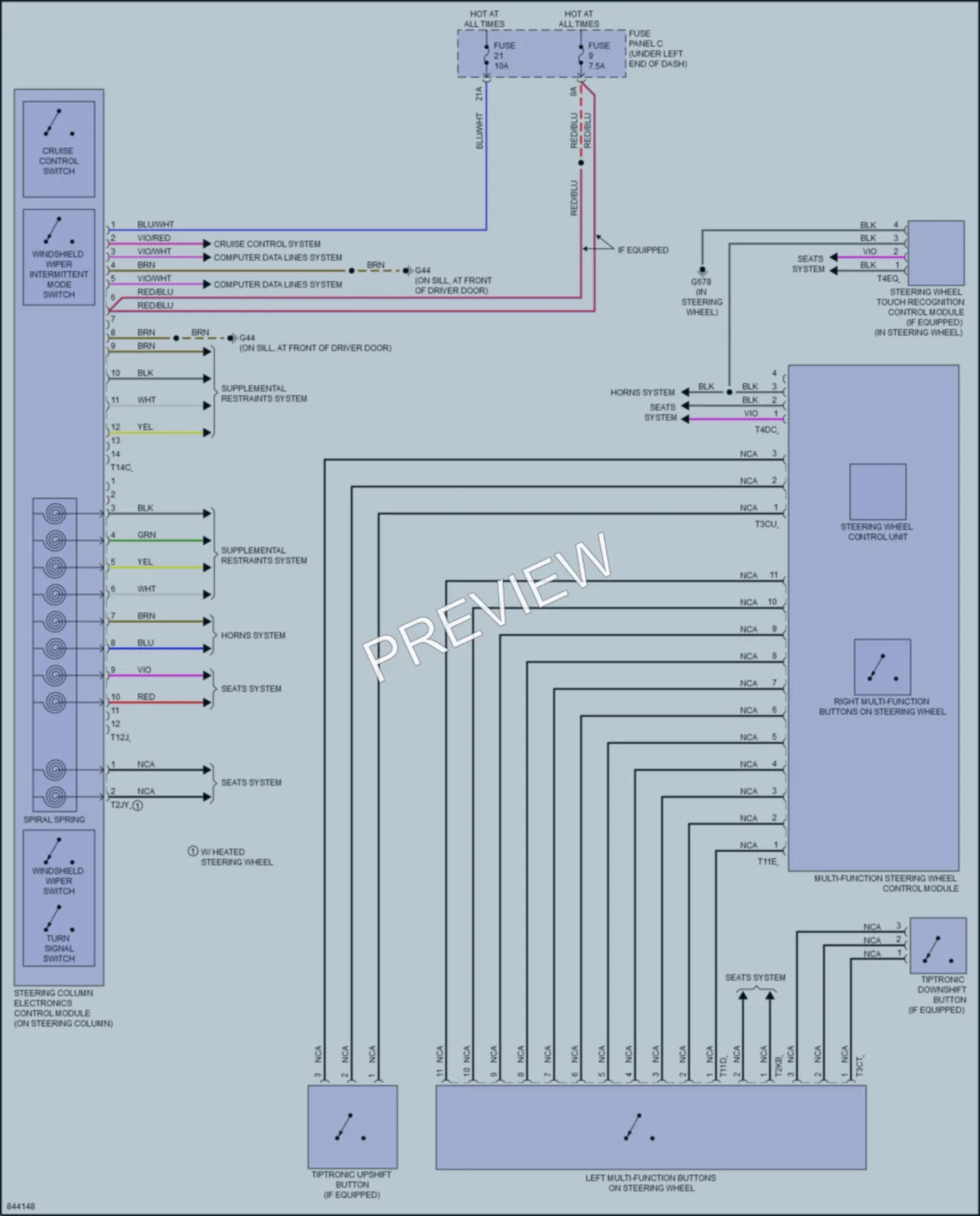 2021 Audi Q3 Body Control Modules wiring diagram preview
